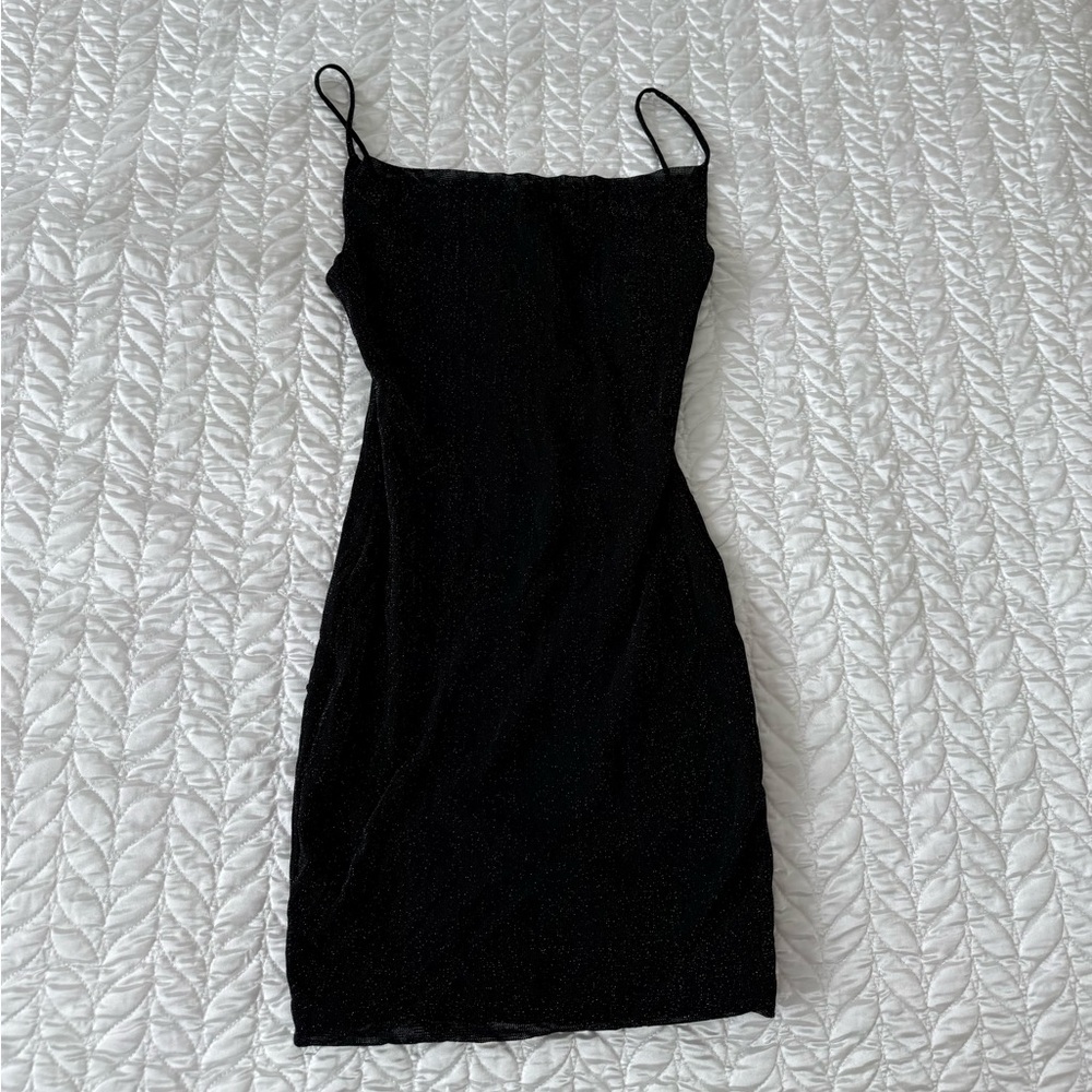 Hello Molly Black Strapless Slip Dress